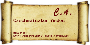 Czechmeiszter Andos névjegykártya